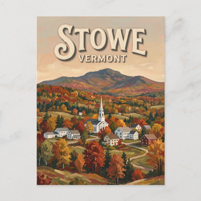 Postal Stowe Vermont (Anverso)