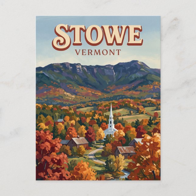 Postal Stowe Vermont (Anverso)