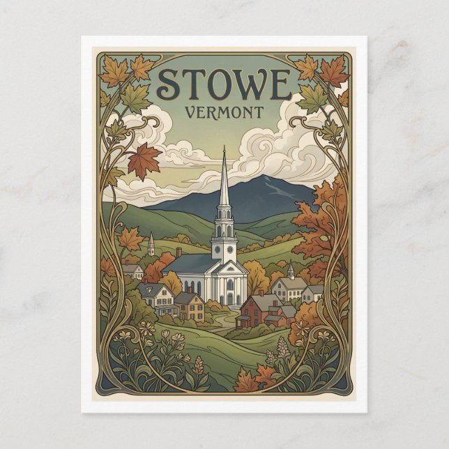 Postal Stowe Vermont (Anverso)