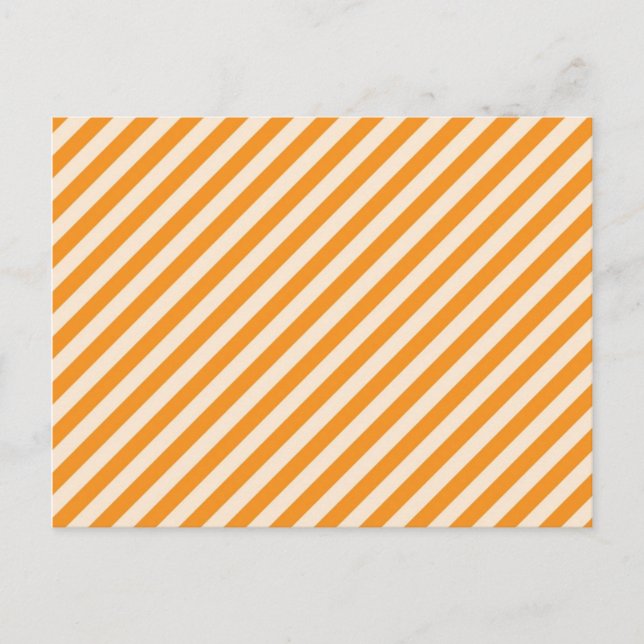 Postal [STR-OR-1] Naranja y caña de caramelo blanco rayad (Anverso)