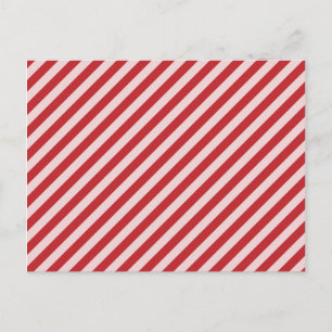 Postal [STR-RD-1] Tiras de caramelo rojo y blanco