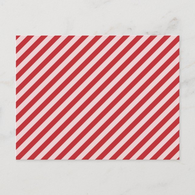 Postal [STR-RD-1] Tiras de caramelo rojo y blanco (Anverso)