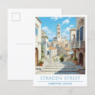 Postal Straden Street Dubrovnik Croacia Viaja