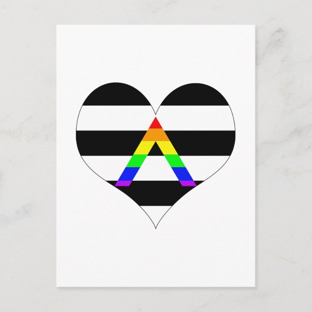 Postal Straight Ally Heart (Anverso)