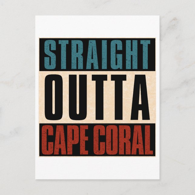 Postal Straight Outta Cape Coral Florida (Anverso)