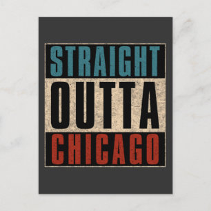 Postal Straight Outta Chicago Illinois IL USA