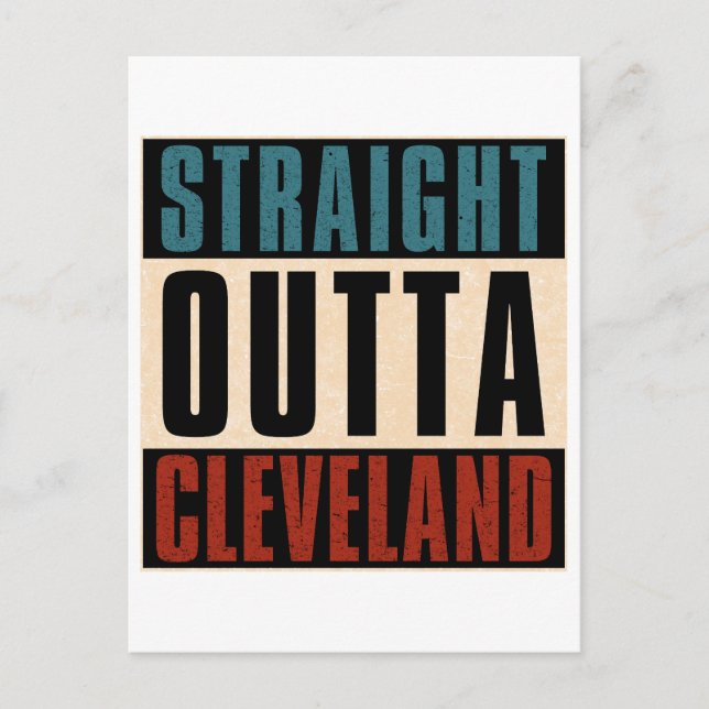 Postal Straight Outta Cleveland Ohio OH (Anverso)