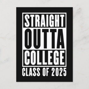 Postal Straight Outta College Clase de 2025