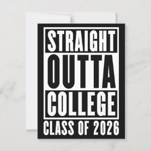 Postal Straight Outta College Clase de 2026