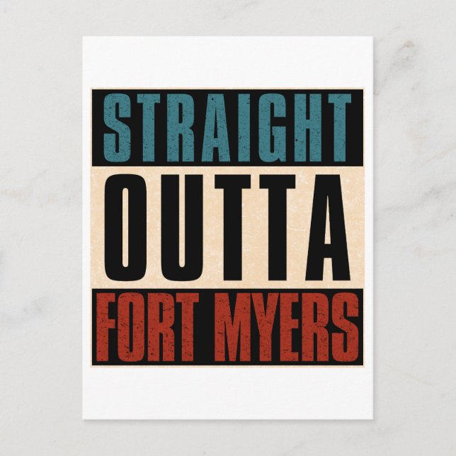 Postal Straight Outta Fort Myers Florida (Anverso)