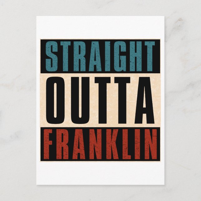 Postal Straight Outta Franklin Tennessee TN (Anverso)