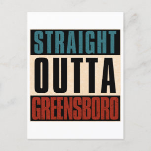 Postal Straight Outta Greensboro Carolina del Norte NC