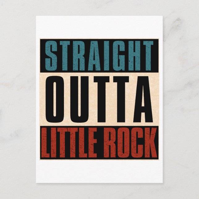 Postal Straight Outta Little Rock Arkansas AR (Anverso)