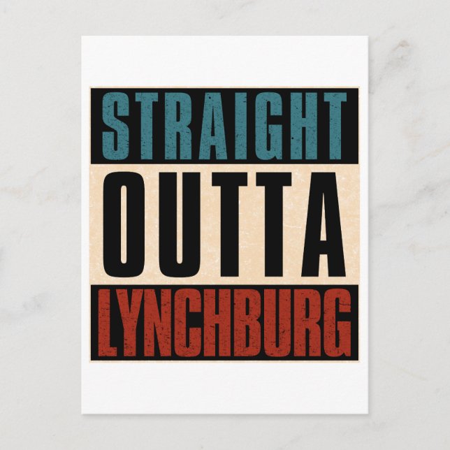 Postal Straight Outta Lynchburg Virginia VA (Anverso)