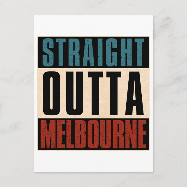 Postal Straight Outta Melbourne Florida FL (Anverso)