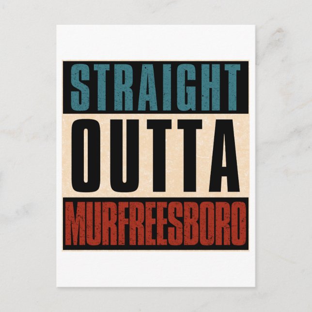 Postal Straight Outta Murfreesboro Tennessee TN (Anverso)