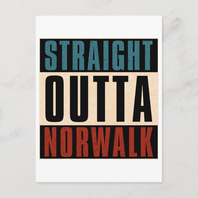 Postal Straight Outta Norwalk California CA (Anverso)