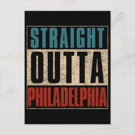 Postal Straight Outta Philadelphia Pennsylvania PA EE.UU.