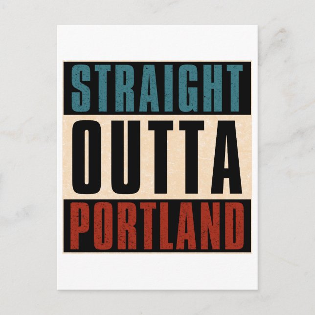 Postal Straight Outta Portland Oregon OR (Anverso)