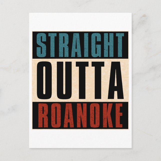 Postal Straight Outta Roanoke Virginia VA (Anverso)