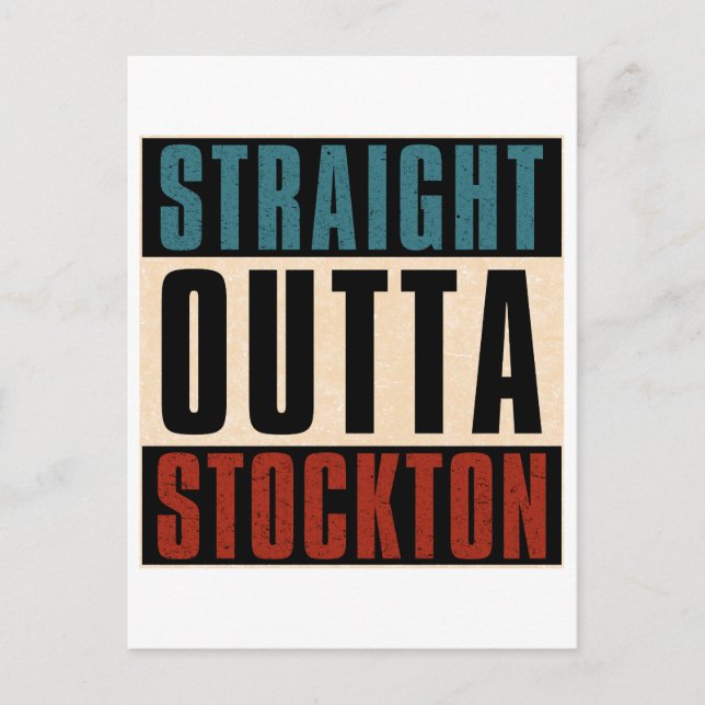Postal Straight Outta Stockton California (Anverso)
