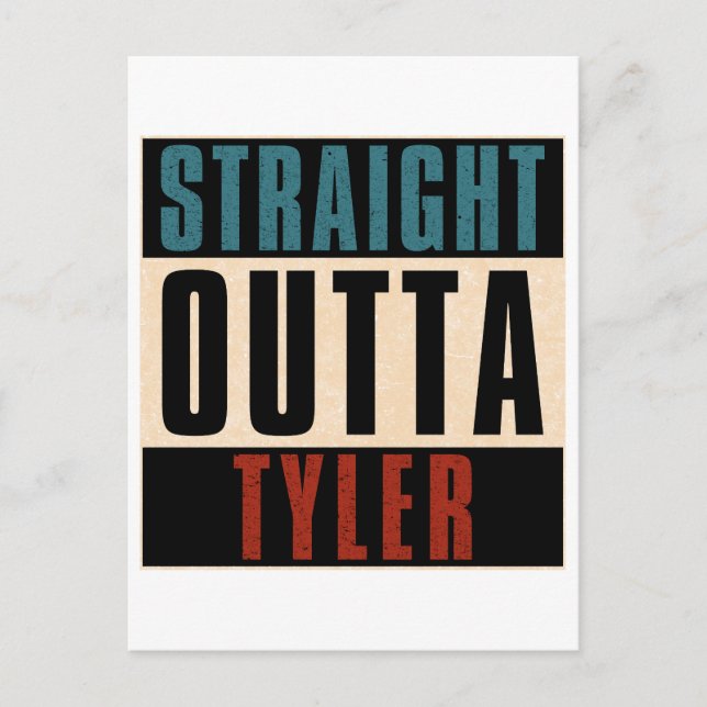 Postal Straight Outta Tyler Texas TX (Anverso)