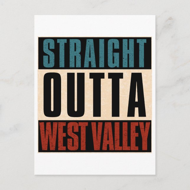 Postal Straight Outta West Valley Utah UT (Anverso)