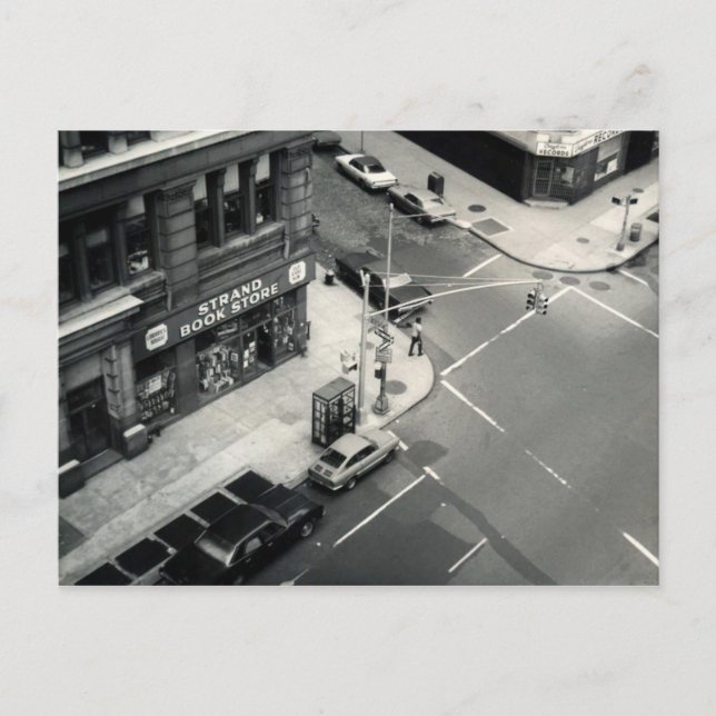 Postal Strand Book Store de NYC (foto de época de 1971) (Anverso)
