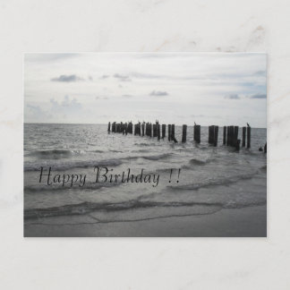 Postal Strand en Florida Pelikane Geburtstagskarte