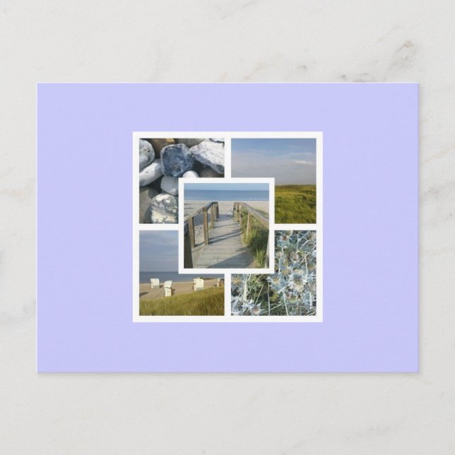 Postal Strandcollage (Anverso)