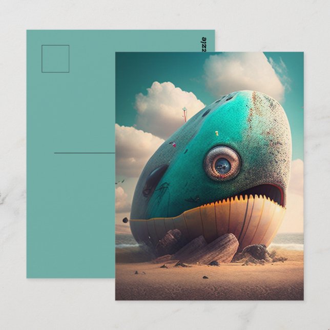 Postal Strange Whale (Anverso / Reverso)