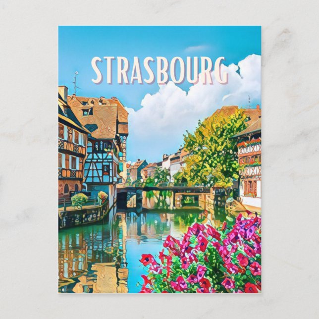 Postal Strasbourg Photo Vintage  (Anverso)