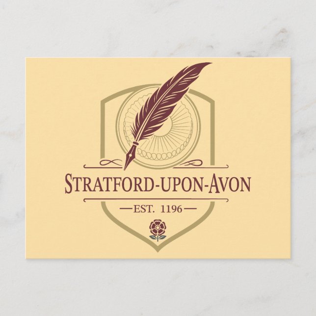 Postal Stratford-upon-Avon Inglaterra (Anverso)