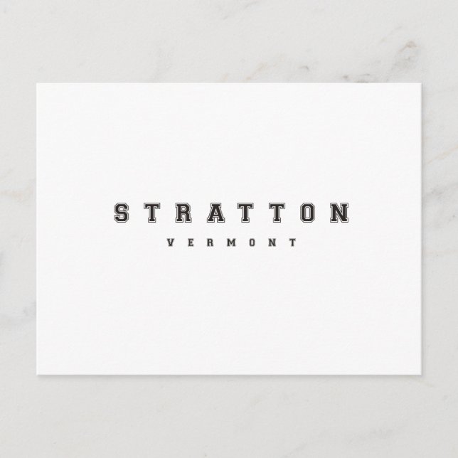 Postal Stratton Vermont (Anverso)