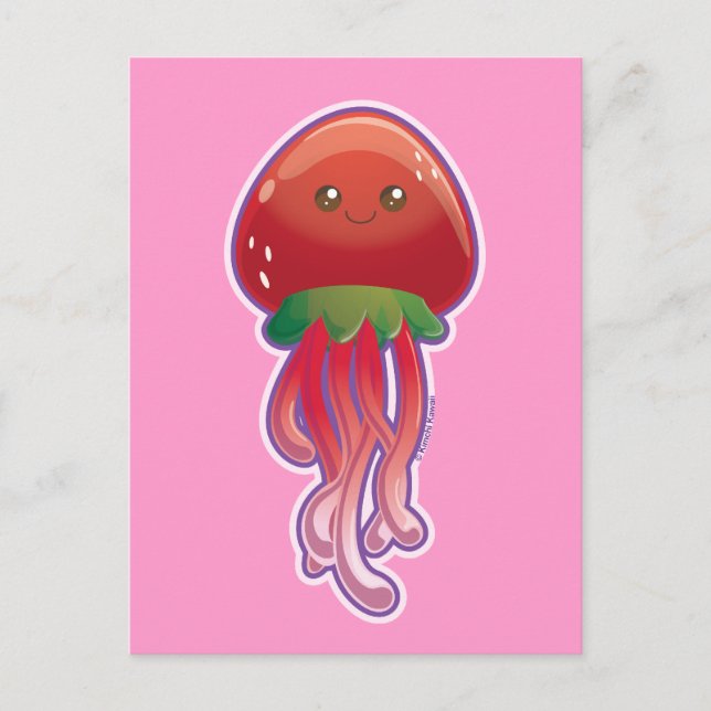 Postal Strawberry Jellyfish (Anverso)