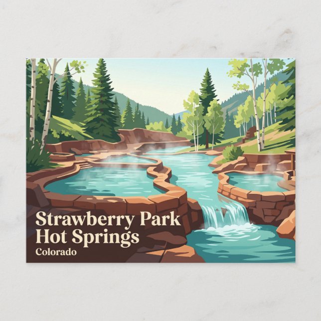 Postal Strawberry Park Hot Springs EE. UU. (Anverso)