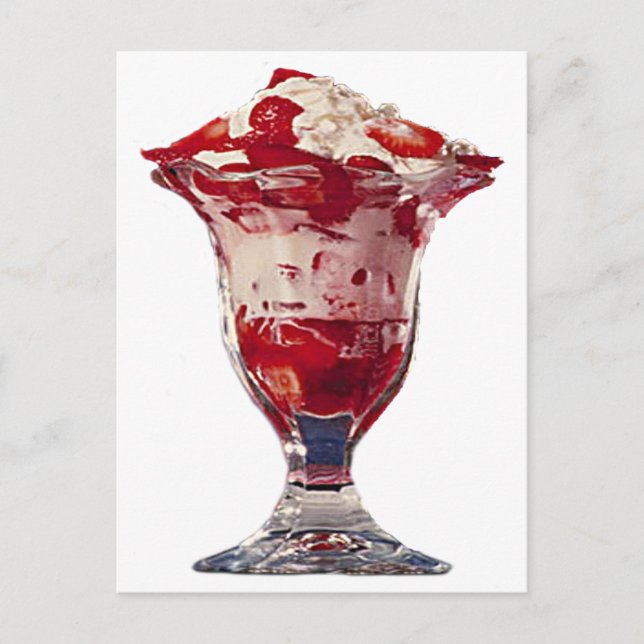 Postal Strawberry Sundae (Anverso)