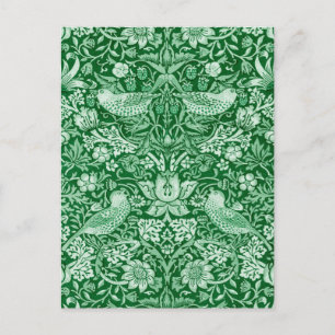 Postal Strawberry Thief Green, William Morris