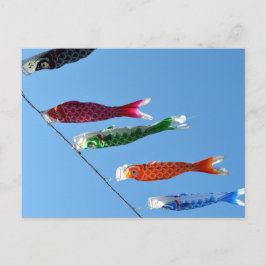 Postal Streamers de carpa (koinobori): Japón