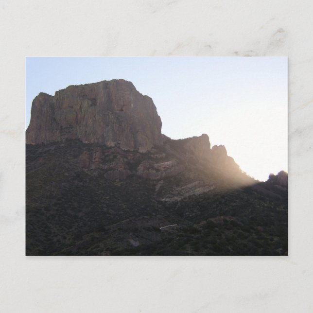 Postal Streaming de luz solar sobre Casa Grande, BBNP, Te (Anverso)