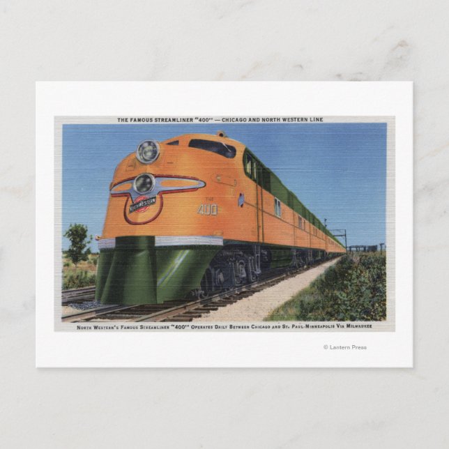 Postal Streamliner "400" a Milwaukee (Anverso)