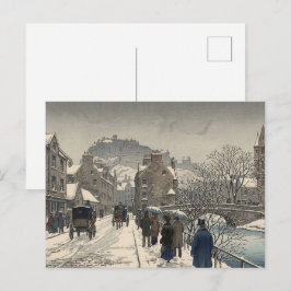 Postal Street of Edinburgh in Winter