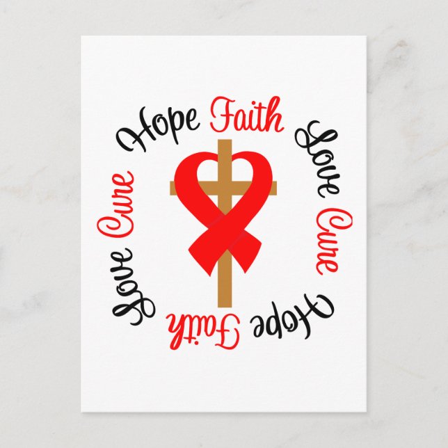 Postal Stroke Faith Hope Love Cross (Anverso)