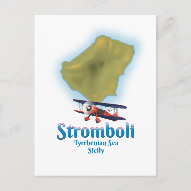 Postal Stromboli, Mar Tirreno, Sicilia (Anverso)