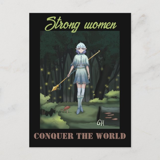 Postal Strong women (Anverso)