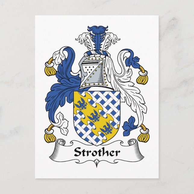 Postal Strother Family Crest (Anverso)