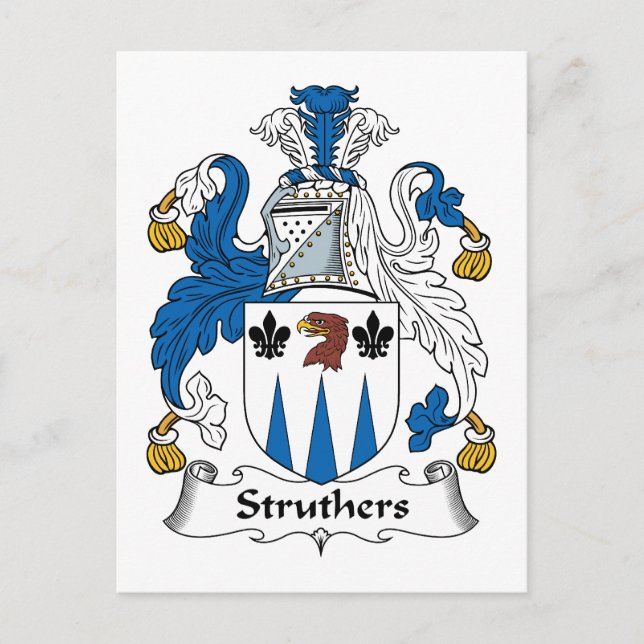 Postal Struthers Family Crest (Anverso)