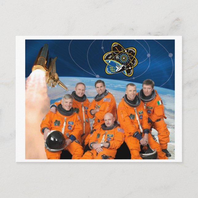 Postal STS-134_Official_Crew_Photo (Anverso)