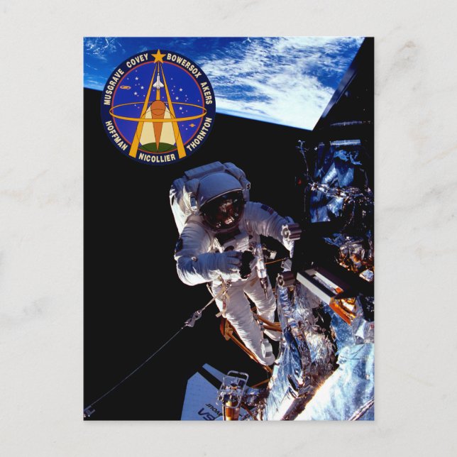 Postal STS-61 (Musgrave EVA) (Anverso)