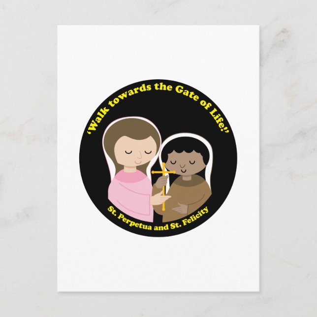 Postal Sts. Perpetua y Felicidad (Anverso)